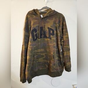 GAP Camouflage Hoodie with Black Logo XXL